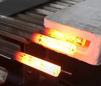 машина индукционного нагрева мощностью 120 кВт для нагрева торцов прутков перед ковкой