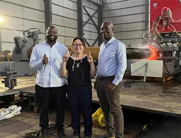 Заказчик из Нигерии для Горячей гибки Труб